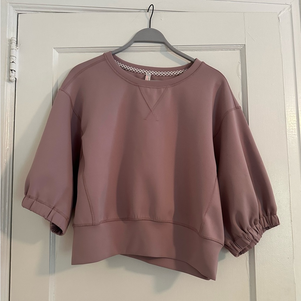 FP Movement  Puff Sleeve 3/4 Sweatshirt Relaxed Fit